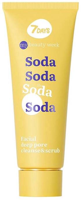 Скраб для лица 7days Soda Deep Pore Facial Cleansing and Exfoliation, 80 мл