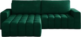 Kampinė sofa Bonett Kronos 19, tamsiai žalia sp., kairinė, 175 x 250 cm x 92 cm