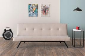 Sofa-lova Hanah Home Zola 859FTN2815, kreminė sp., 55 x 180 cm x 78 cm