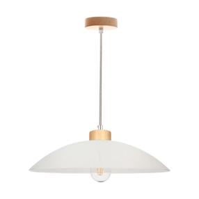Šviestuvas lubų Spot-Light Jona, E27, 1 x 60 W, balta sp. / medienos sp.