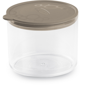 Lielapjoma produktu konteiners Gio`style Tengo, 0.7 l, 11.8 cm x 11.8 cm, caurspīdīga krās./brūna krās./pelēka krās.