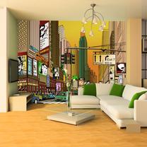 Fototapetas Artgeist Vibrant City - Ny, 270 cm x 270 cm