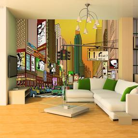Fototapete Artgeist Vibrant City - Ny, 270 cm x 270 cm