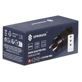 Laienduspesa Springos CL1242 Pro, must v.