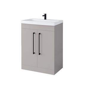 Vonios spintelė po praustuvu Domoletti SA63-3, pilka, 35 cm x 62 cm x 80 cm