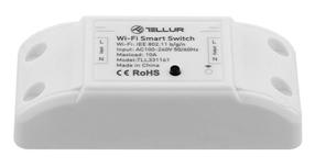 Komponentu piederumi Tellur WiFi Inline Switch, 47 g, balta krās.