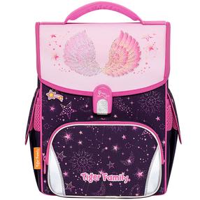 Kooli seljakott Tiger Tiger_Girls Fairy Wings, roosa v./violetne v., 36 cm x 31 cm x 19 cm