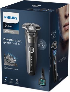 Barzdaskutė Philips 5000 S5887/50, li-ion, juoda sp./pilka sp.