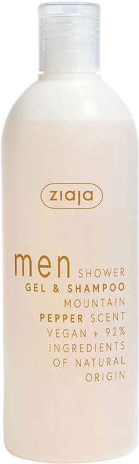Meeste kehapesugeel Ziaja Men Shower Gel And Shampoo Mountain Pepper, 400 ml