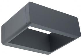 Sieninis lauko šviestuvas Su-Ma Form B, 9W, LED, IP65, pilka sp., 23 cm x 8.6 cm