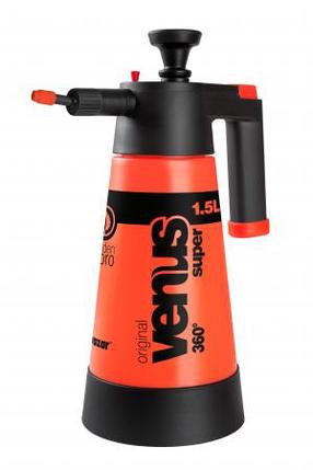 Dārza smidzinātājs, pēcapstrādes Kwazar, plastmasa, sarkana krās., 1.5 l