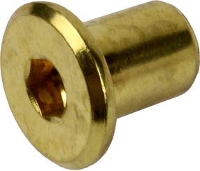 Kruvi, keeratavad puu sisse, 6 x 15 mm, kuldne v., 4 tk