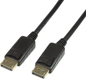 Laidas Logilink DisplayPort 1.2 Displayport 1.2 male, Displayport 1.2 male, 7.5 m, juoda sp.