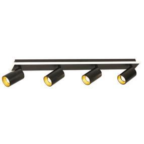 Lampa griesti Light Prestige Spot Parma LP-0612/4C BK, GU10, 3000 - 6000 °K, 4 x 5 W, balta krās. / melna krās., 9 x 5.5 cm
