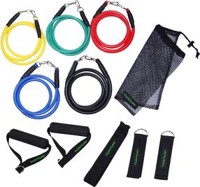 Pretestības gumija Tunturi Exercise Multifunction Resistance Tubing, 120 cm, zila krās.