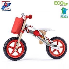 Balansinis dviratis WOODY Dipy Ergo WD93066, raudona sp., 12"