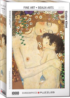 Dėlionė Eurographics Fine Art Gustav Klimt Mother and Child 6000-2776, 67.6 cm x 48.9 cm, 1000 vnt., įvairių spalvų