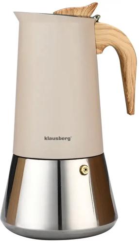  Moka kavinukas Klausberg KB 7997, 0.6 l, sidabro sp./smėlio sp.