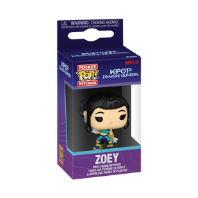 Atslēgu piekariņš Funko POP! KPop Demon Hunters Zoey, 10 cm, daudzkrāsaina