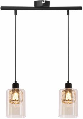 Šviestuvas lubų Candellux Lighting Ducato 32-51479, E27, 2 x 40 W, gintaro sp. / juoda sp.