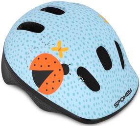 Dviratininkų šalmas vaikams Spokey Fun, žydra sp., 48-52 cm