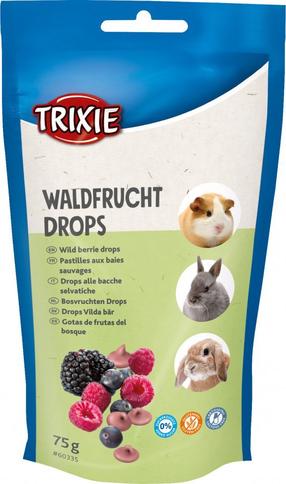 Kārumi grauzējiem Trixie Wild Berry Drops, trušiem/jūras cūciņām, 0.075 kg