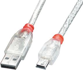 Провод Lindy Type A To Mini USB 2.0 A male, Mini USB B male, 2 м