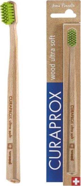 Dantų šepetėlis Curaprox Cs Wood Ultrasoft, ruda sp.