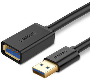 Kabelis Ugreen 30126 USB 3.0, 1.5 m, juoda sp.
