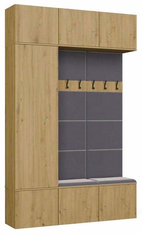 Prieškambario baldų komplektas Haga III, vidaus, artisan oak sp.
