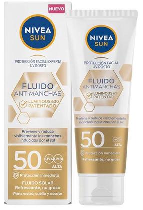 Līdzeklis iedeguma kopšanai sejai Nivea Sun Antimanchas SPF50, 40 ml