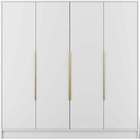 Skapis ADRK Palladio, zelta krās./balta krās., 51 cm x 200 cm x 200 cm