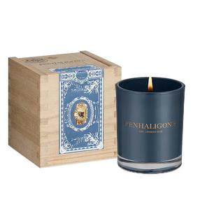 Svece, aromātiskā Penhaligon´s Roanoke ivy, 40 h, 200 g, zila krās.