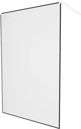 Dušo sienelė Mexen Kioto 800-130-002-20-70, 130 cm x 200 cm, balta sp./juoda sp./grūdintas