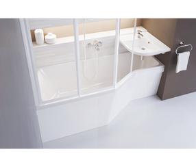 Vannas siena Ravak VS3 100 795P0U00Z1, 99.6 cm x 140 cm x 100 cm, balta krās./matēta faktūra