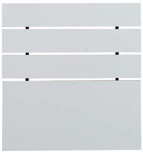 Lovos galvūgalis Kalune Design Fuga, 3 cm x 120 cm, 100 cm, balta sp.