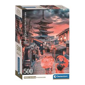 Puzle Clementoni Evening In Kyoto 35599, 49 cm x 36 cm, 500 gab., daudzkrāsaina
