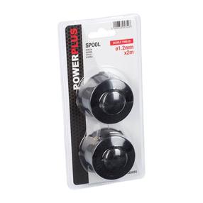 Spoles ar auklu Powerplus POWACG1072, melna krās., 2 gab.