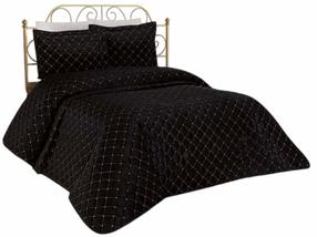 Lovatiesė, su pagalvių užvalkalais Mijolnir Dessert 773NVA1214, juoda sp., 250 cm x 260 cm
