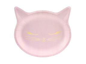 Vienreizējās lietošanas šķīvis Party Deco Cat 36506, 22 cm, 6 gab.
