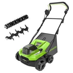 Akumuliatorinė vejapjovė Greenworks RAKE II GD24X2SC38II, 38 cm