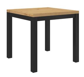 Kavos staliukas ADRK Olaf, ruda sp./juoda sp., 80 cm x 80 cm x 73 cm