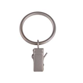 Кольца с клипсами Domoletti 90290057, 2.5 см, хромовый цв., 10 шт.