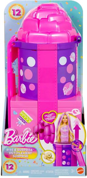 Lėlė su priedais Mattel Barbie Rise & Surprise Pet Birthday JKF66, 30 cm, rožinė sp.