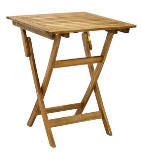 Lauko stalas Home4you Finlay, rudas, 60 cm x 60 cm x 72 cm