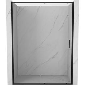 Dušo durys Mexen Exo Universal, 145 cm x 200 cm, juoda sp./grūdintas