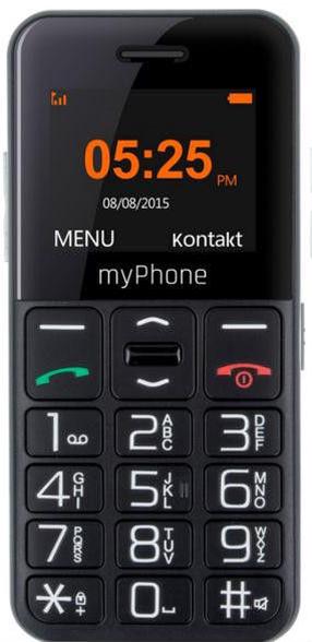 Mygtukinis telefonas MyPhone HALO Easy, 4 MB, juoda sp.