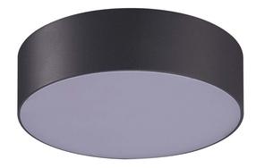 Lubinis lauko šviestuvas AZzardo Casper Round, 15W, LED, IP54, tamsiai pilka sp., 20 cm x 5.5 cm