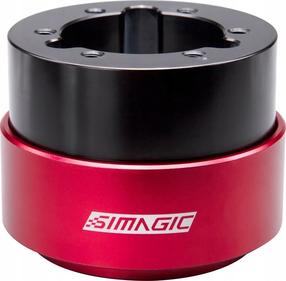 Adapteris Simagic Quick Release QR50 HALF 50 mm, juoda sp./raudona sp.