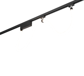 Valgusti siinide jaoks Trio Duoline 77040232, LED, 3000 °K, 1 x 20 W, must v. / must v.
